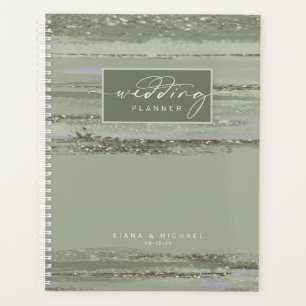 Abstrakt Paint Strokes Wedding ID886 Planer