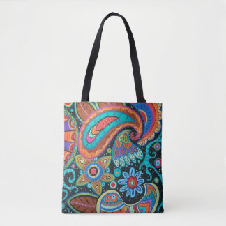 Abstrakt Paisley Tasche