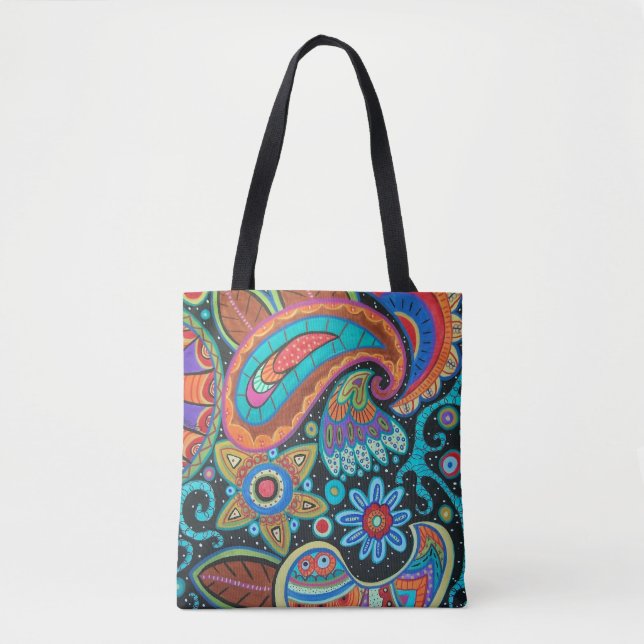 Abstrakt Paisley Tasche (Vorderseite)