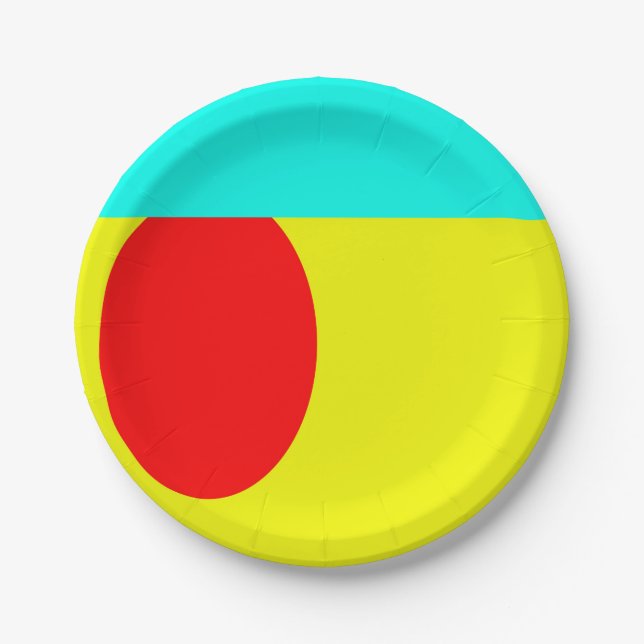 Abstrakt Pappteller (Vorderseite)