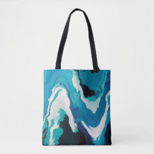 Abstrakt Pastel Paint Lagoon Edition Tasche