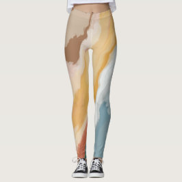 Abstrakt Pastell Paint Summer Edition Leggings