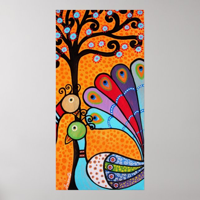 ABSTRAKT PEACOCK POSTER (Vorne)