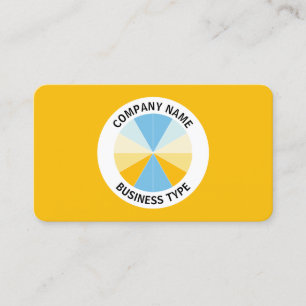 Abstrakt Pie 04 - Amber #F8BC08 Visitenkarte