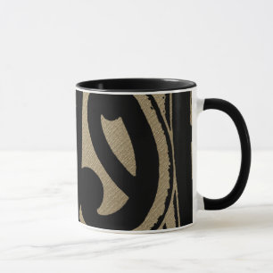 Abstrakt polynesisch tasse