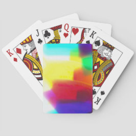 Abstrakt Popart primäre Rainbow-Spielkarten Spielkarten