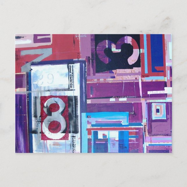 ABSTRAKT POSTKARTE (Vorderseite)