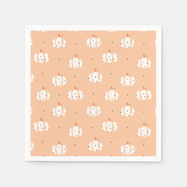 Abstrakt Pumpkin Pattern Napkins Serviette (Vorderseite)