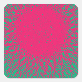 abstrakt quadratischer aufkleber