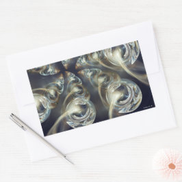 Abstrakt Rechteckiger Aufkleber