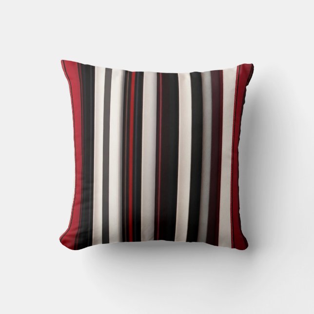 Abstrakt Red Black Lines TrendCollection Kissen (Vorderseite)
