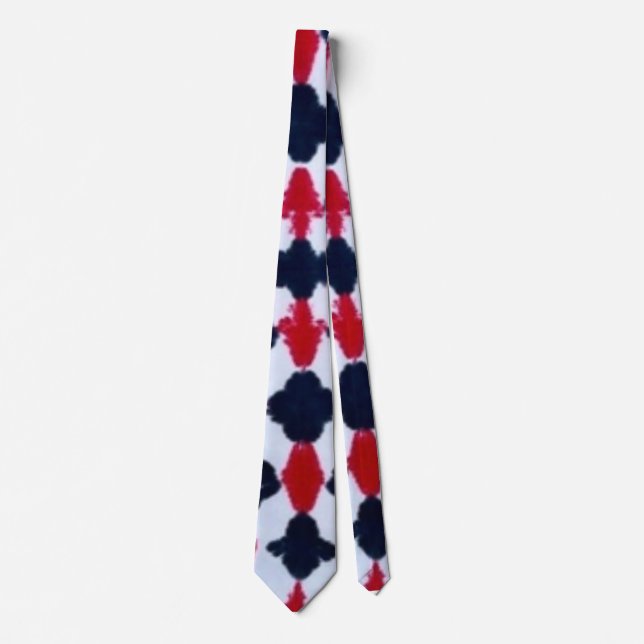 Abstrakt Red Black Modern Men Krawatte (Vorderseite)