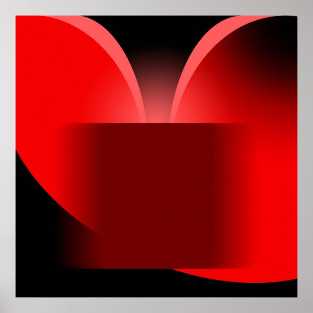 Abstrakt Red Luxury mit Black AP0004 Poster (Vorne)