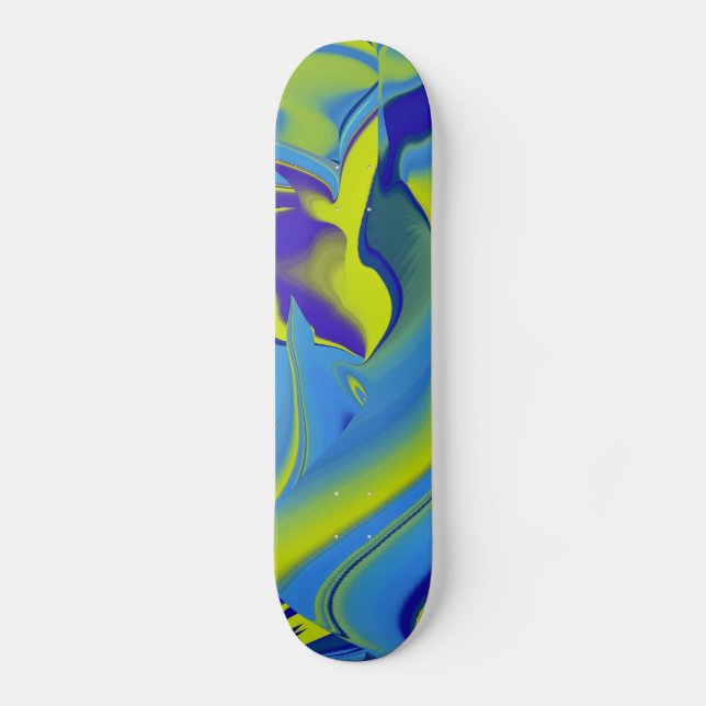 Abstrakt regenbogen skateboard (Vorderseite)