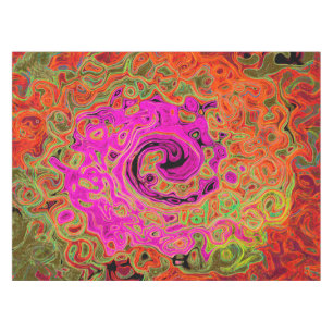 Abstrakt Retro Liquid Swirl Tischdecke