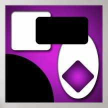 Abstrakt Rich Modern Lila Formen AP006