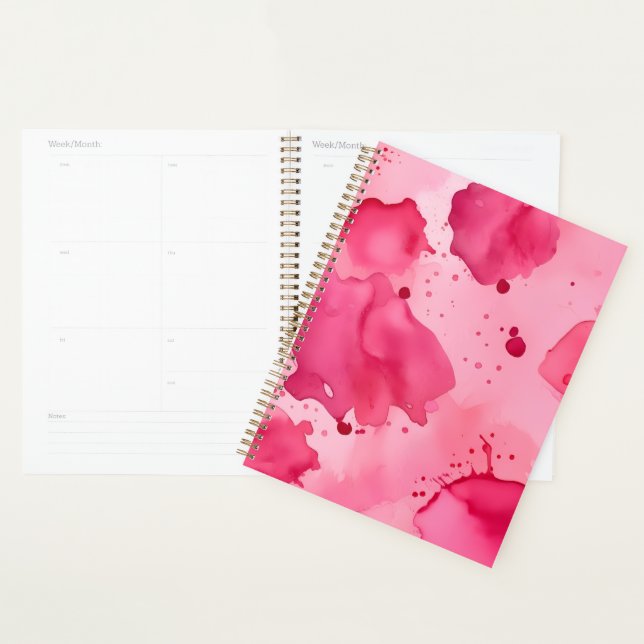 Abstrakt Rosa auf Rosa  Planer (Anzeige)