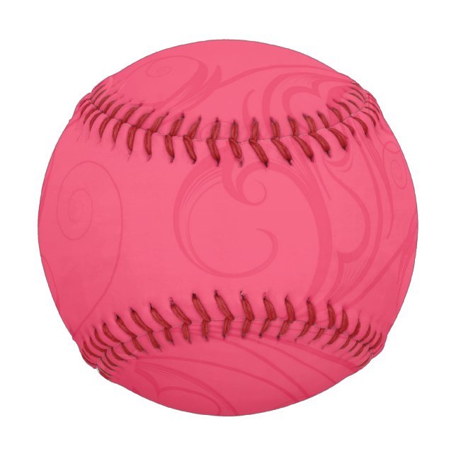 Abstrakt rosa Baseball (Vorderseite)