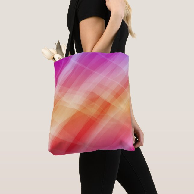 Abstrakt rosa geometrischer Hintergrund Tasche (Von Nahem)