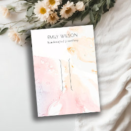 Abstrakt rosa Haarfärbeklammer Visitenkarte