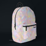 abstrakt rosa lila-gelbe Opal Bedruckter Rucksack<br><div class="desc">opal inspiriert Backpack</div>