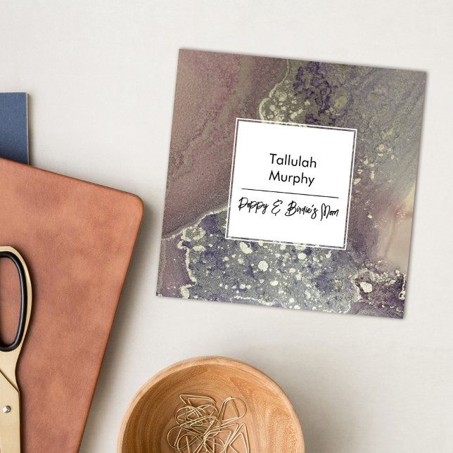 Abstrakt rosa Lila Silbertablette Mama für flüssig Telefonnummerkarte (Von Creator hochgeladen)