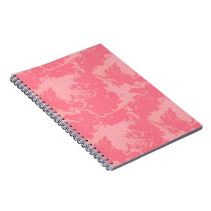 Abstrakt rosa marmorierte Wolke Notizblock