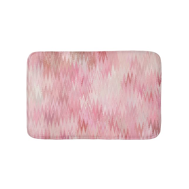 Abstrakt-rosa-Mosaikbild Badematte (Vorderseite)