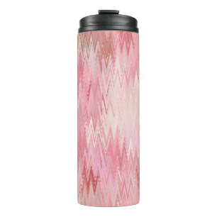 Abstrakt-rosa-Mosaikbild Thermosbecher