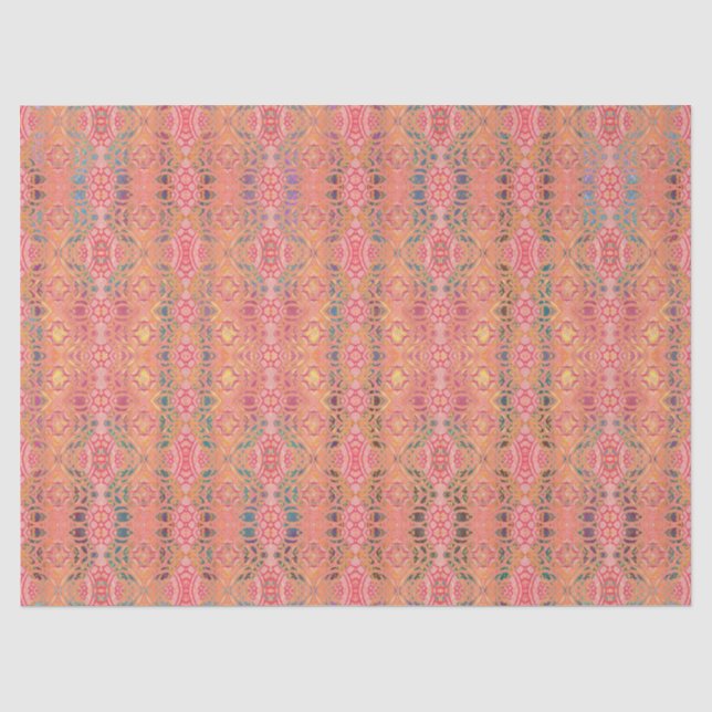abstrakt rosa Muster Seidenpapier (Vorderseite)