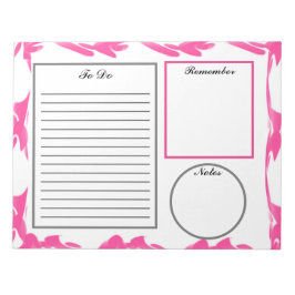 Abstrakt rosa notizblock