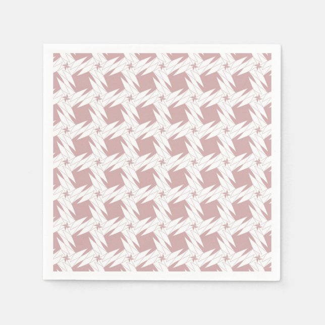 Abstrakt rosa serviette (Vorderseite)