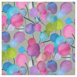 Abstrakt rosa Sommerbaumkunst Stoff