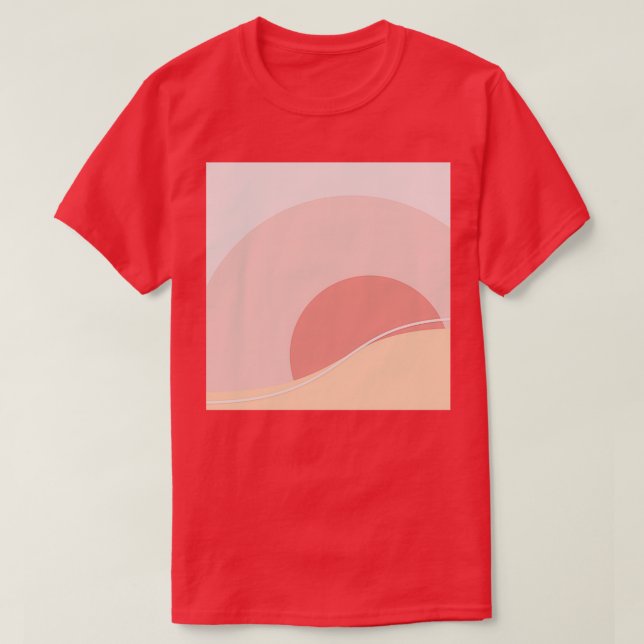 Abstrakt rosa T-Shirt (Design vorne)