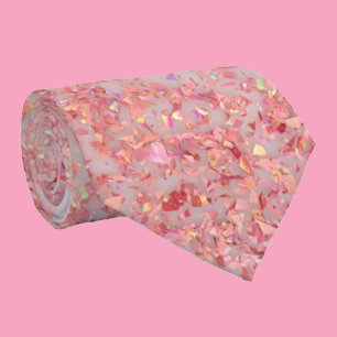 Abstrakt Roségold Rosa Glitter Farbige Formal Krawatte