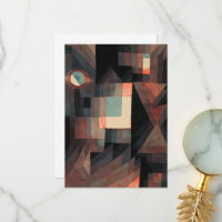 Abstrakt, rot, grüne Gradation von Paul Klee