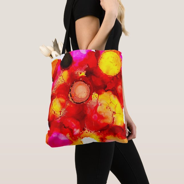 Abstrakt rot und rosa tasche (Von Nahem)