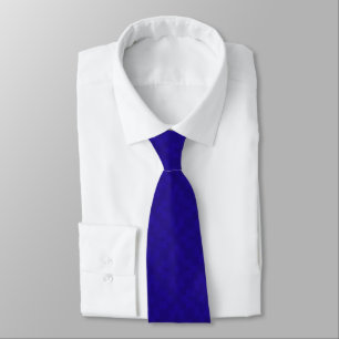 Abstrakt Royal Blue Flowers Pattern Neck Tie Krawatte