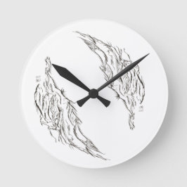 abstrakt runde wanduhr