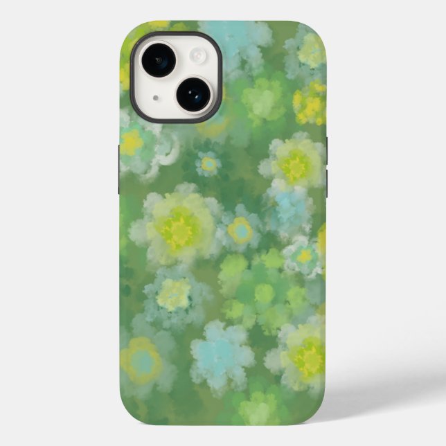 Abstrakt salzige Aquarellmalerei Case-Mate iPhone 14 Hülle (Rückseite)