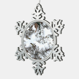 Abstrakt Schneeflocken Zinn-Ornament