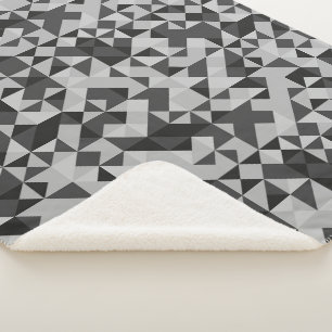 Abstrakt Schwarz-Grau-Geometrie-Mosaik Modernisch Sherpadecke