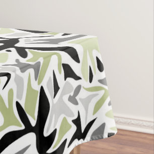 Abstrakt, schwarz und grün, Jugend, modern, kreati Tischdecke