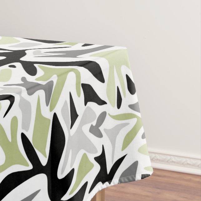 Abstrakt, schwarz und grün, Jugend, modern, kreati Tischdecke (Beispiel)