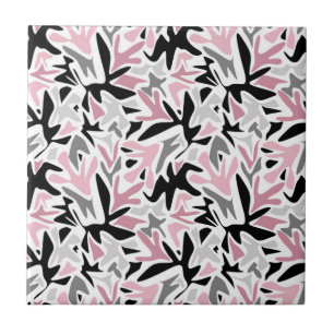 Abstrakt, Schwarz und Rosa, Jugend, Moderne Wurfki Fliese