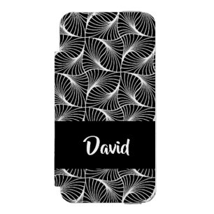 Abstrakt Schwarzweiß-Monochrome Incipio Watson™ iPhone 5 Geldbörsen Hülle