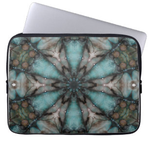 Abstrakt Sci-fi Turquoise Star Windmill Laptopschutzhülle