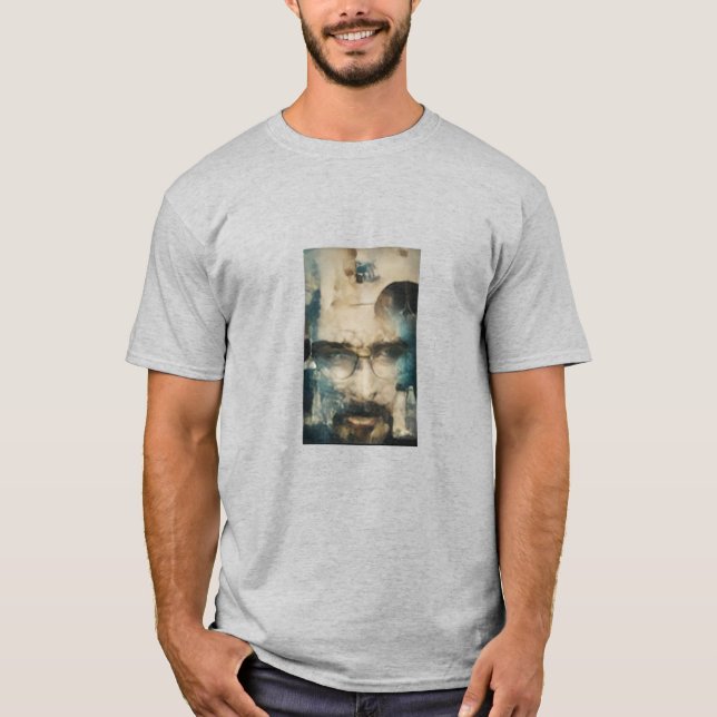 Abstrakt Scientist Portrait T - Shirt (Vorderseite)