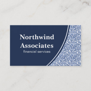 Abstrakt Scribbles Business Card, Royal Blue Visitenkarte
