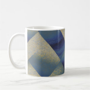 Abstrakt Seascape Fractured Zig Zag Waves 09 Kaffeetasse